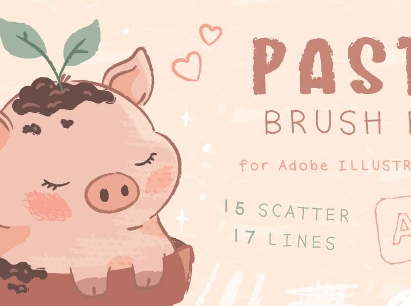 FREE PASTEL BRUSHES for Adobe Illustrator